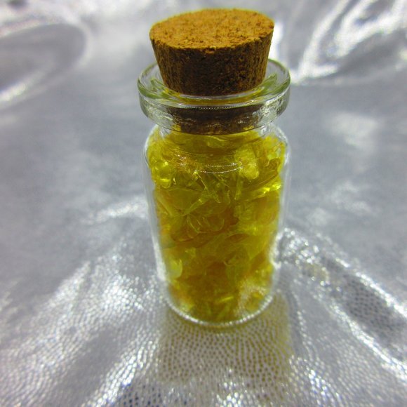 Citrine Gemstone Chips In A Bottle Embellishments Natural Semi Precious - Picture 3 of 3